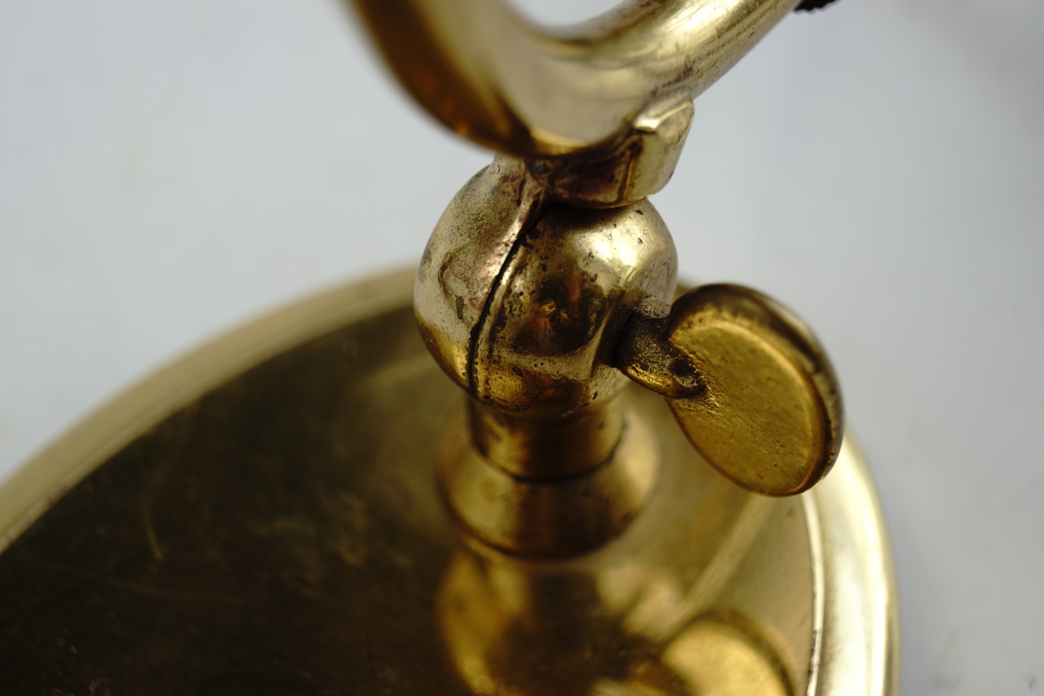 Tischlampe Schreibtischlampe Kontorlampe Tischleuchte Messing Vintage