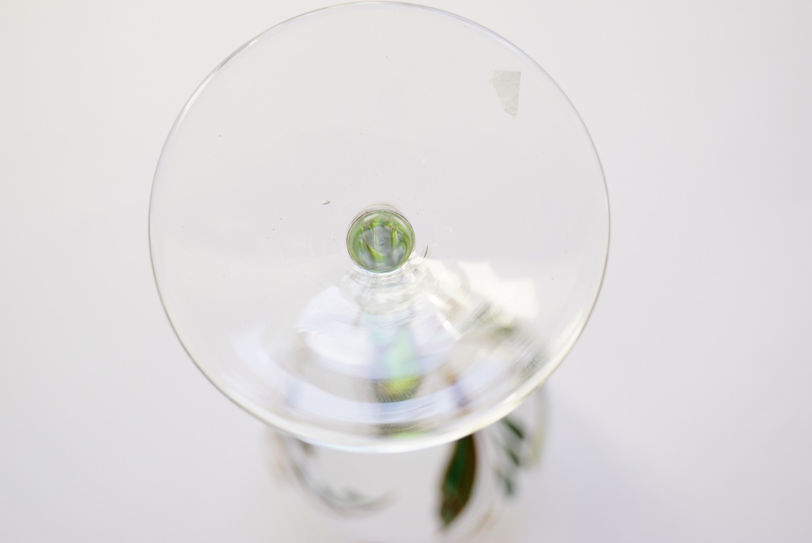 Bleikristall Weingläser Traumwelten Ginko grün gold Spritzwein