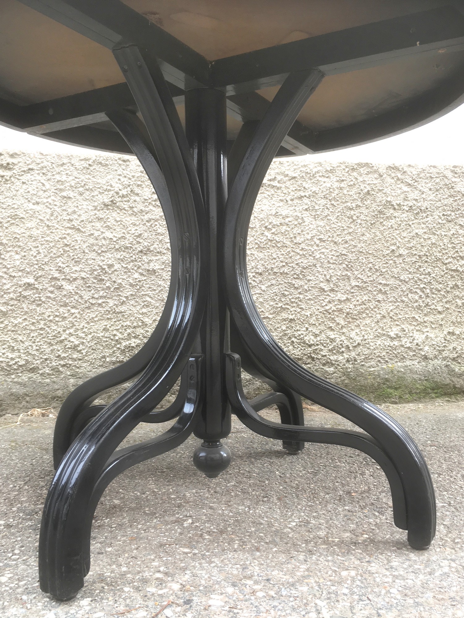 Tisch antik Jugendstil schwarz Bugholz Wien