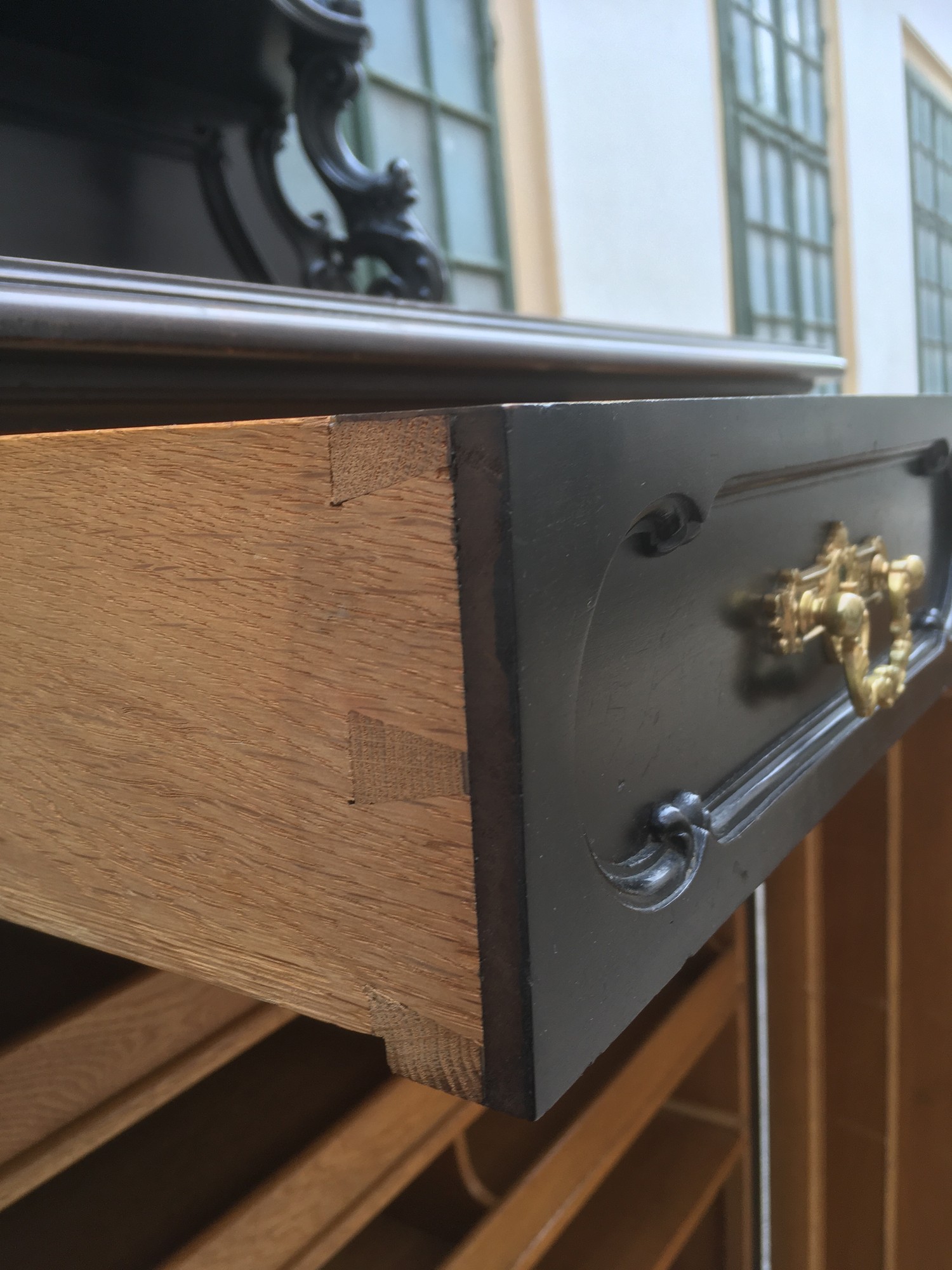 Kommode Gruenderzeit schwarz