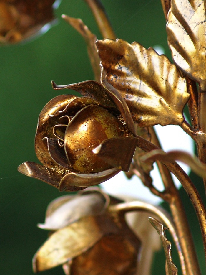 Hängelampe goldfarben