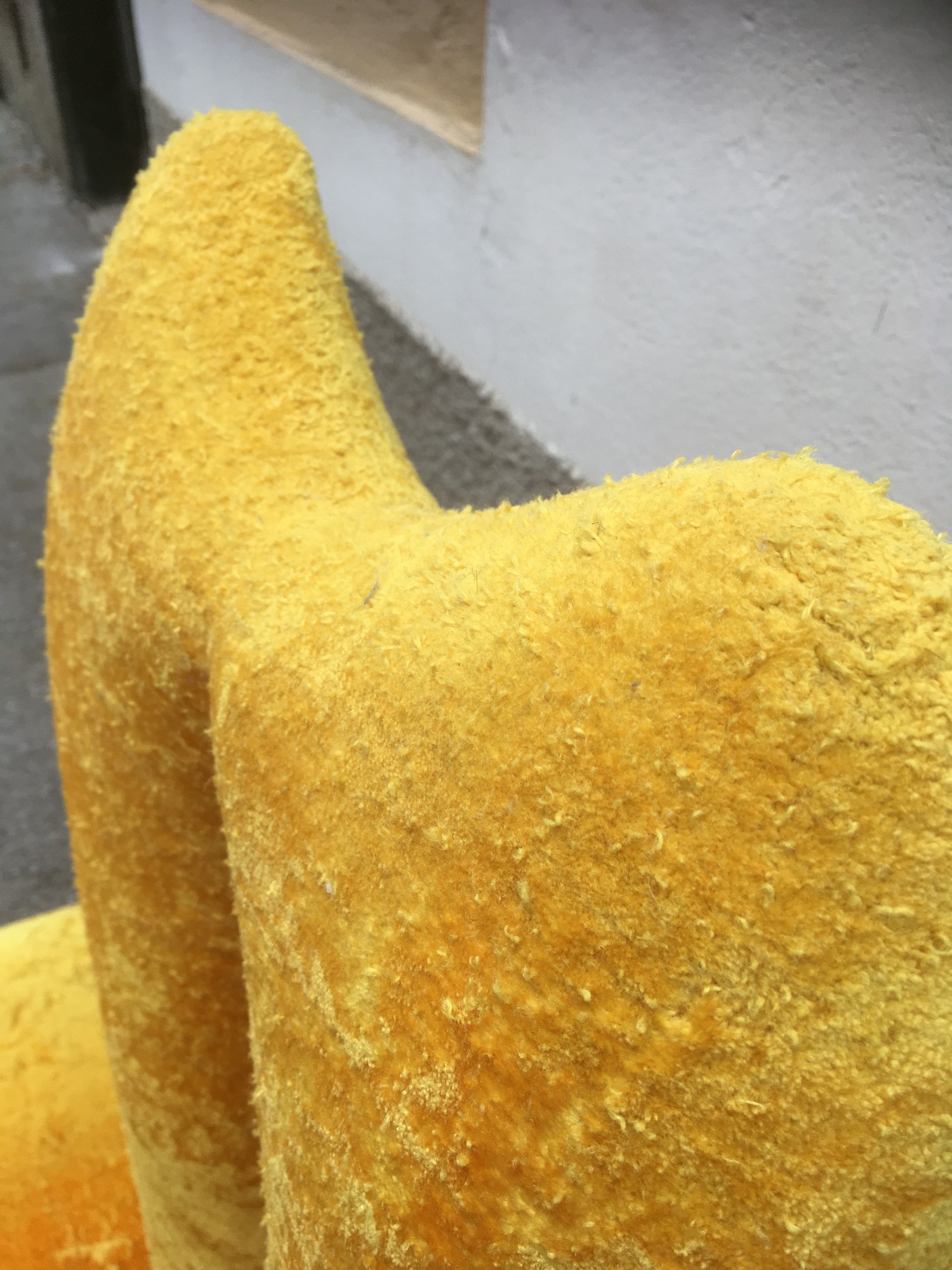 Bretz Sessel BUNNY Hochlehner Stuhl goldgelb Designsessel Original