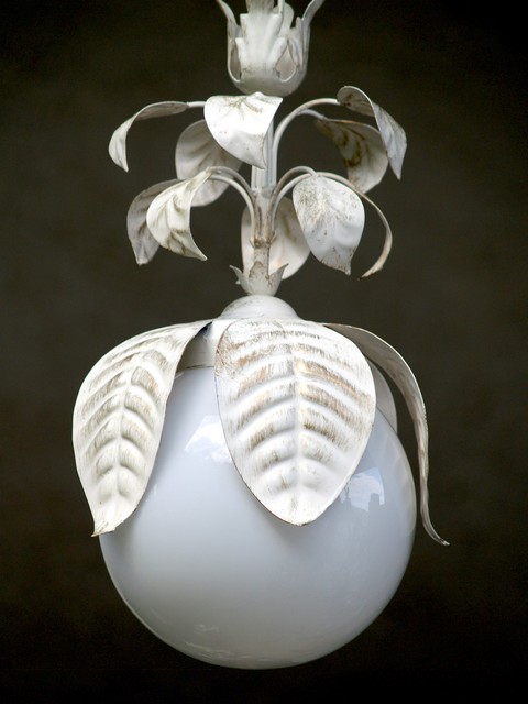 Shabby Chic Luster Metall Blätter creme