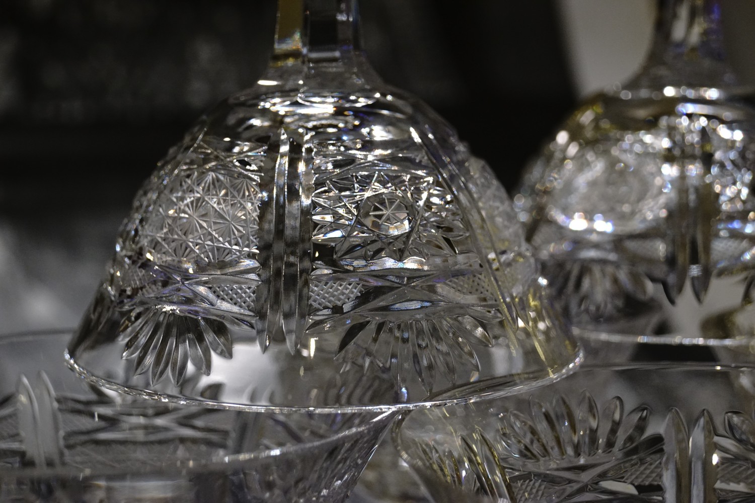 Bleikristall Gläser Vintage wie neu Apperitiv Champagnerschalen geschliffen