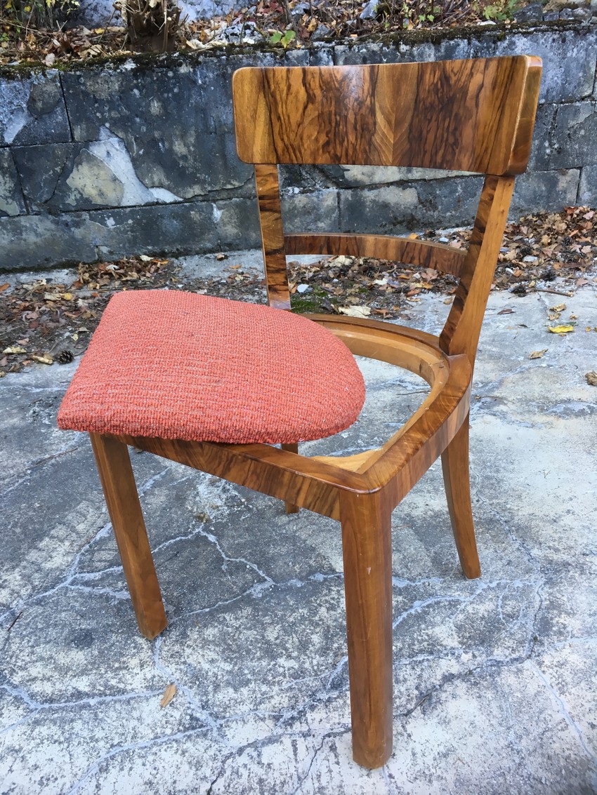 Sessel antik 40er-Jahre Artdeco Wurzelholz