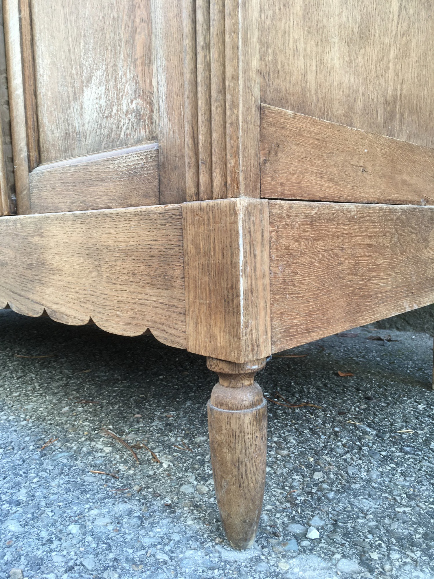 Dielenschrank Jugendstil antik Möbel Schrank Spiegel massiv Vollholz Vintage Einrichtung