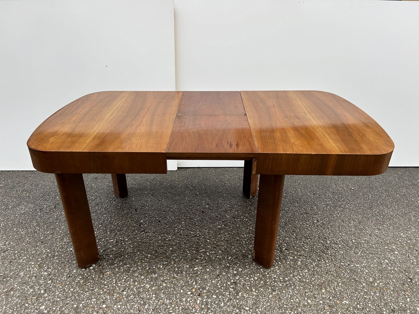 artdeco tisch antik ausziehbar nuss art deco Speisetisch massivholz antiquität brutalistisch Refugiumstisch