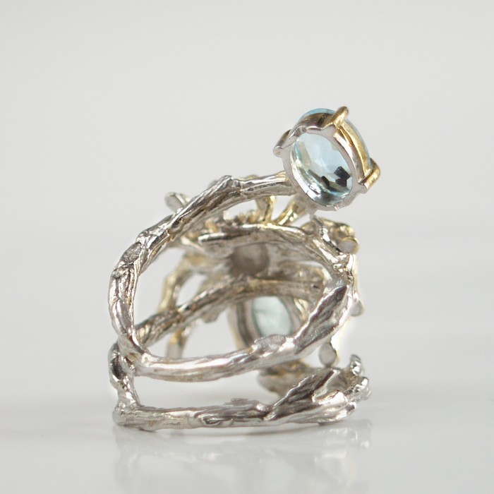 Ring Silber Spider