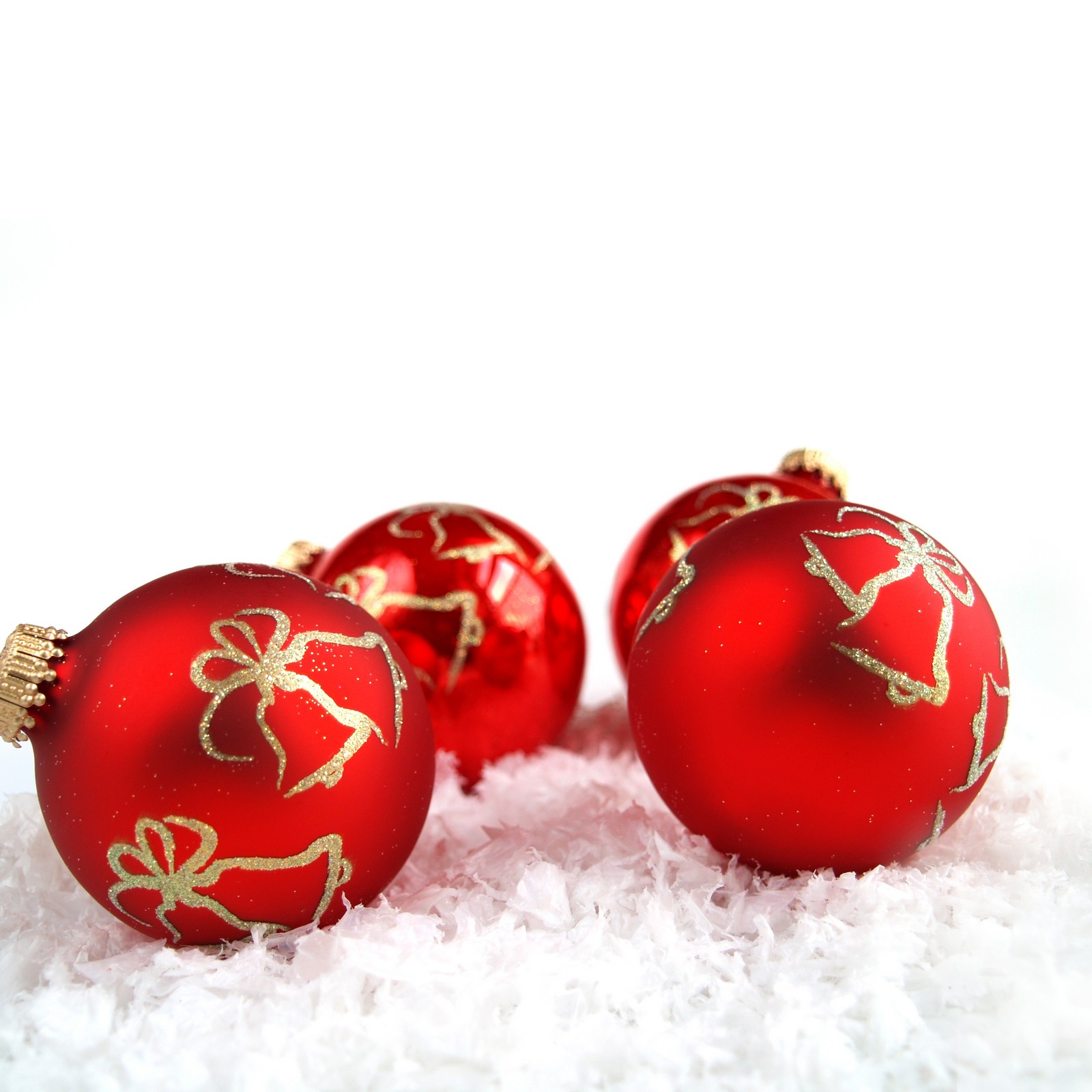 Christbaumkugel Glas mundgeblasen 'Glocke' Jingle Bells rot matt Lauscha Kugel Glocken