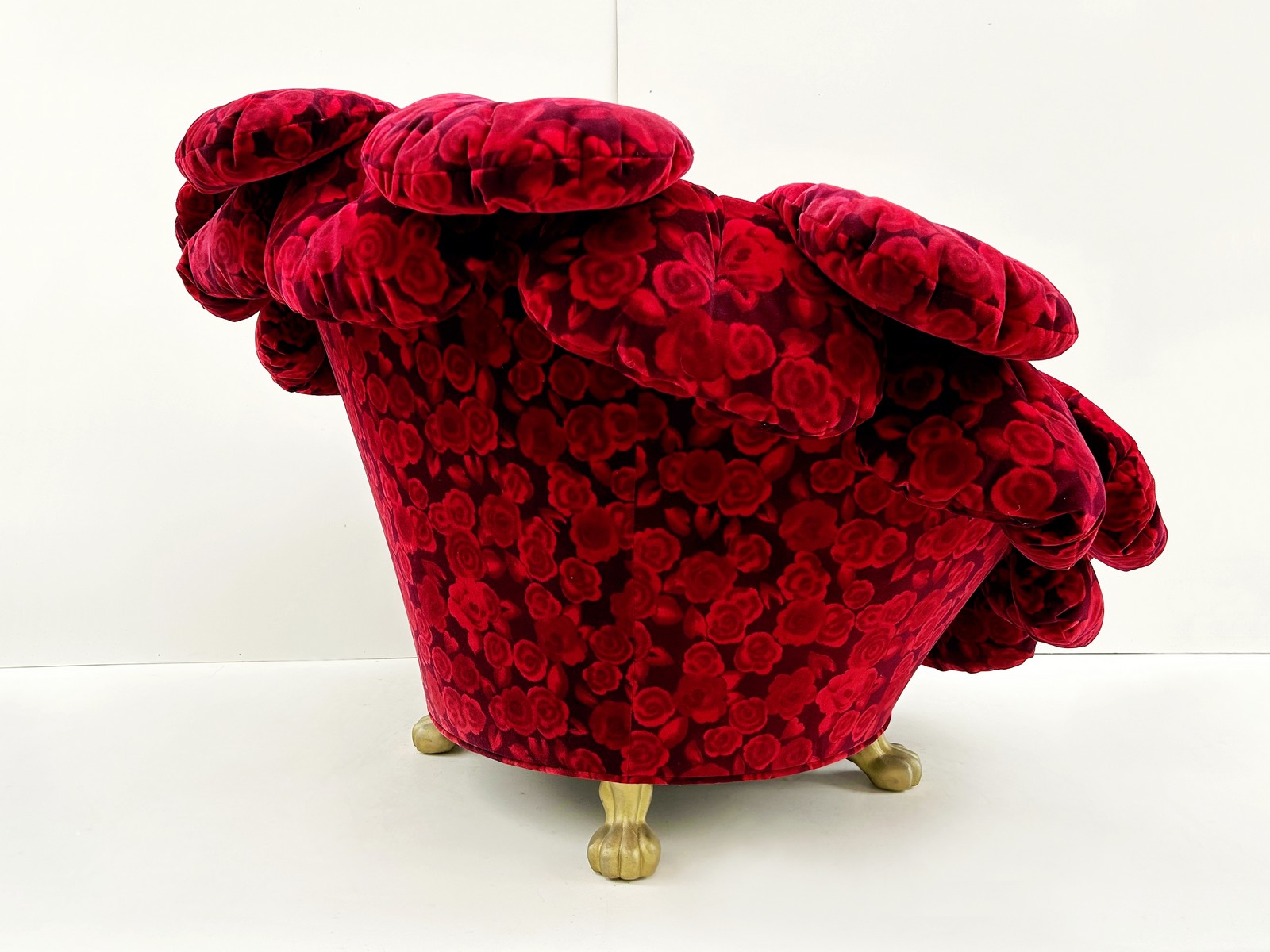 Original Bretz Rosy Sessel Stuhl Rosenstoff Tatzenbeine Couchsessel