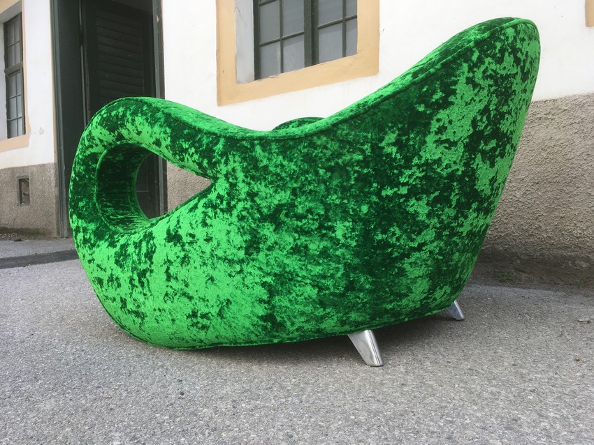 BRETZ Sessel STUHL schillernd grüner Designklassiker SLOW RIDER