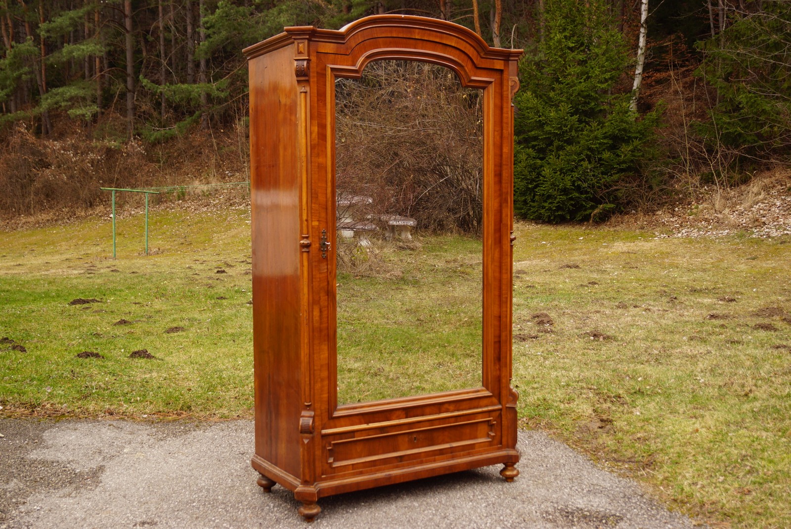 Schrank Kasten antik Spiegelschrank Historismus Garderobenschrank
