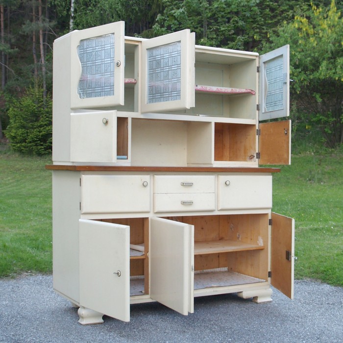 Küchenschrank Rockabilly creme