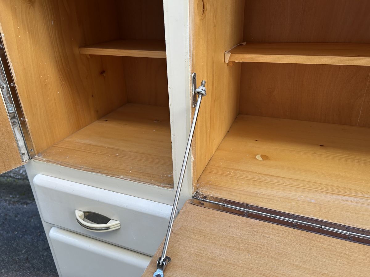 Vintage Küchenschrank antik creme Vorratsschrank Küchenmöbel Omas 1940 Deutschland