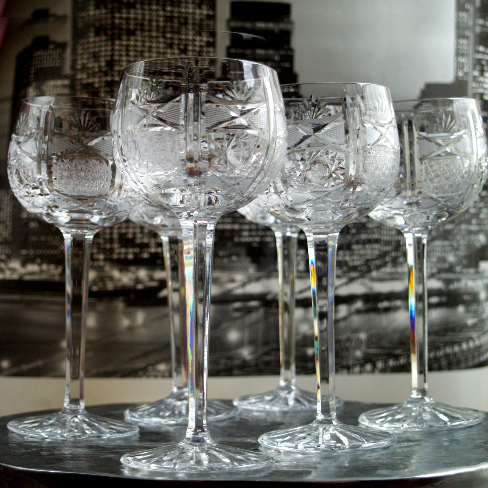 Bleikristall Weingläser