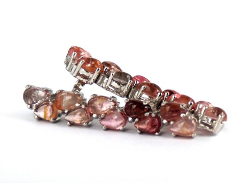 Tourmalin Ohrstecker 925 Silber