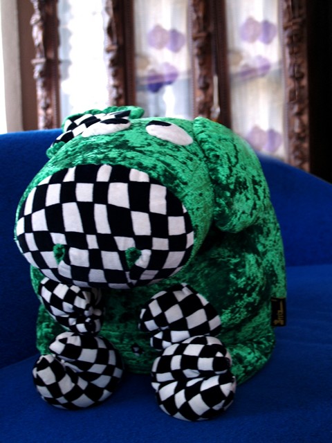 Bretz Schwein grün Polster für Sofa Kissen