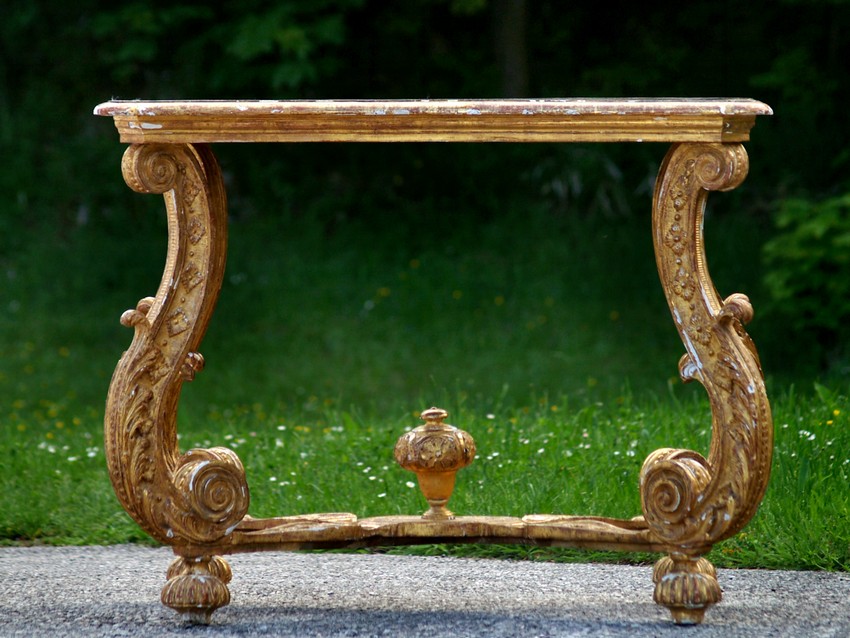 Konsoltisch Barock um 1770 Tisch vergoldete Requisite Filmmöbel Konsole
