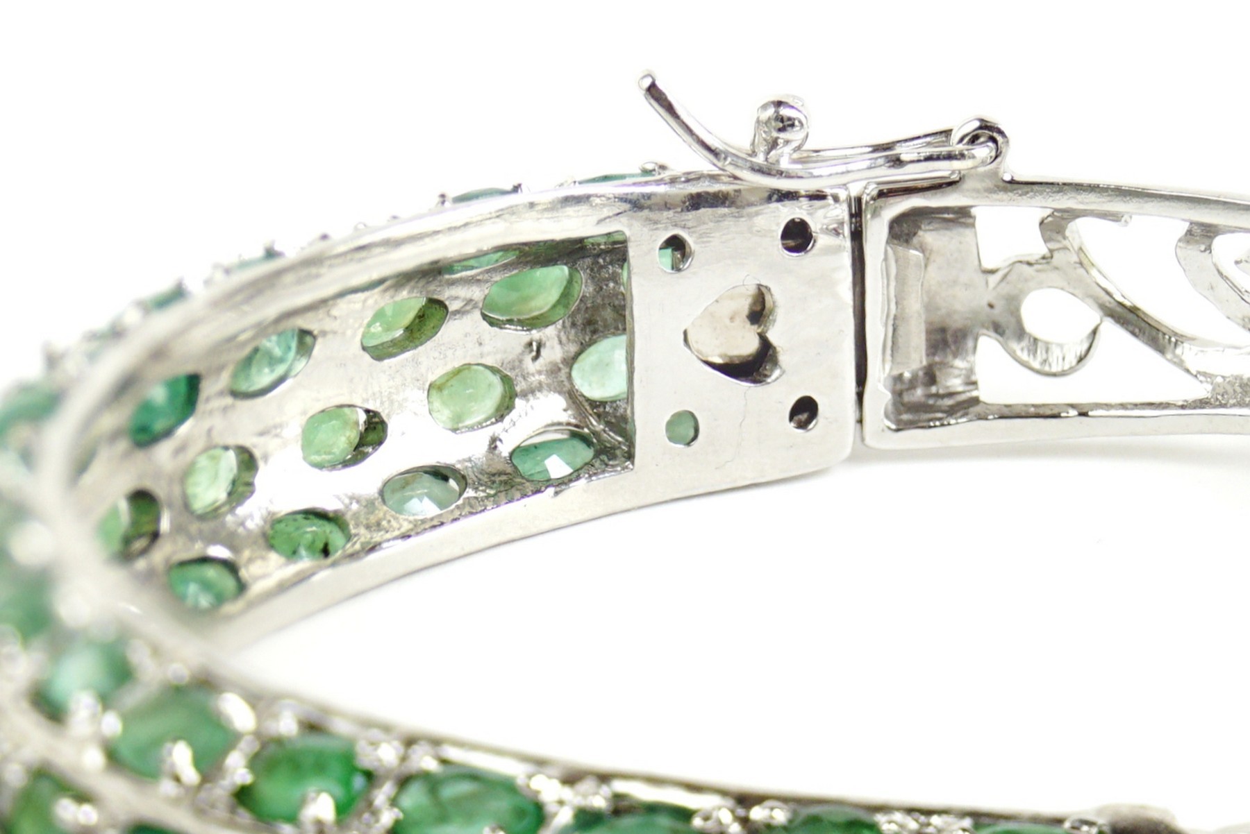 Smaragde Armreifen Silber 925 Juwelierskunstwerk