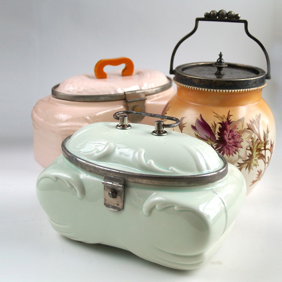 antike Keksdose Shabby Chic