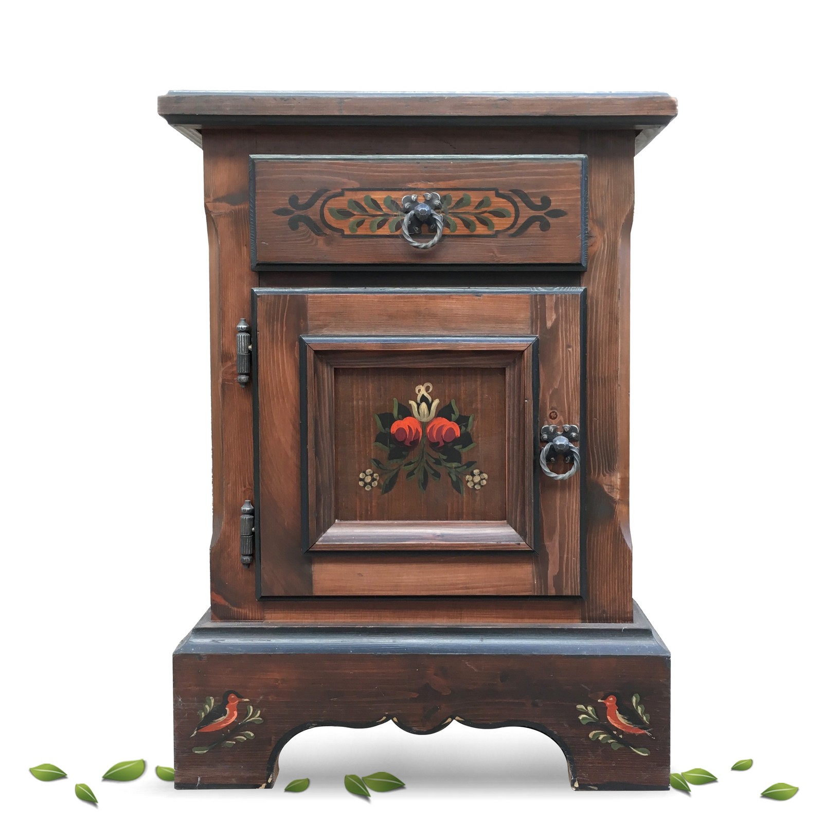 Voglauer Schrank kleine Kommode Nachtschrank Anno 1800 braun Voglauer Nachttisch