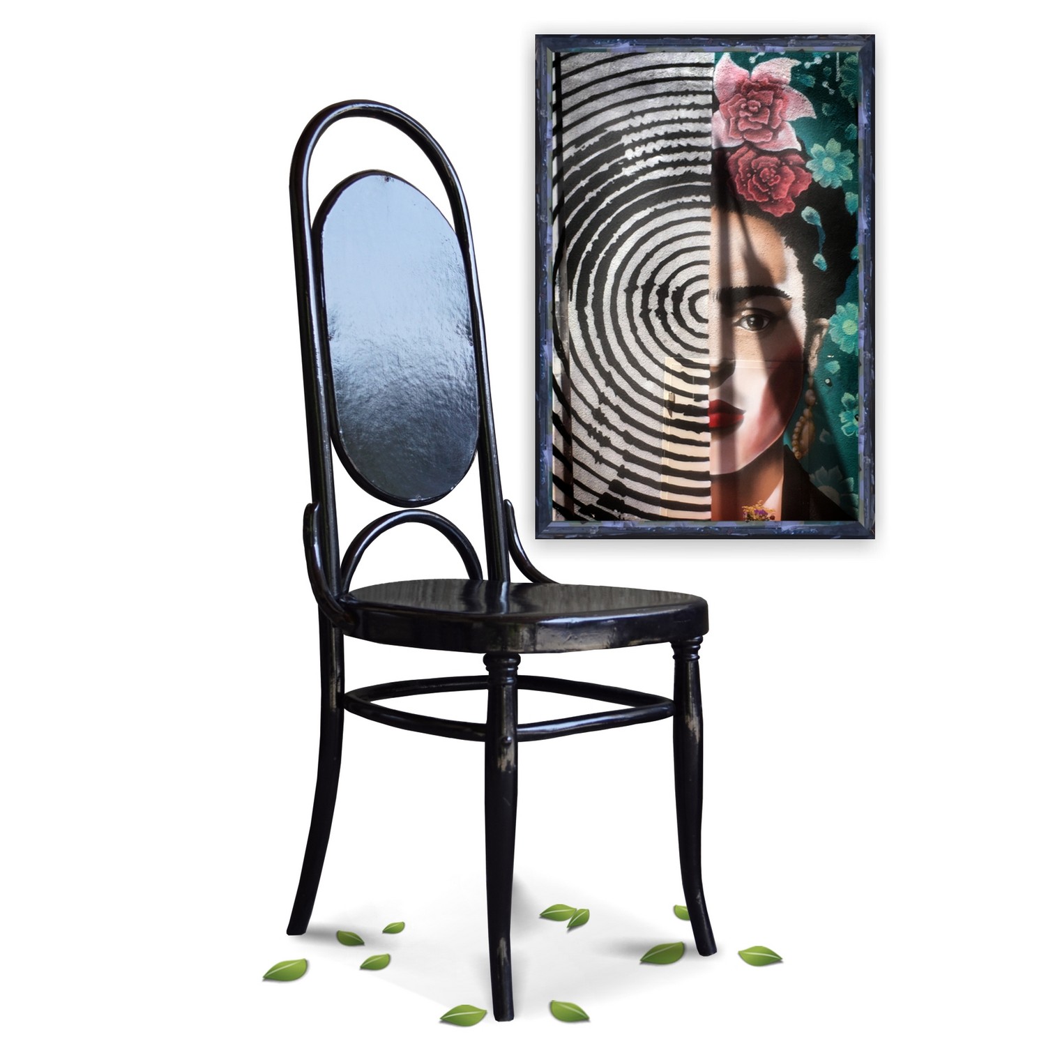 Antiker Stuhl Sessel Bugholz noir um 1920 Jugendstil Stühle Top!