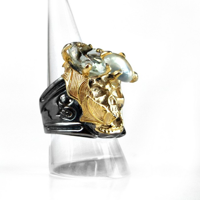 Ring Silber Totenkopf