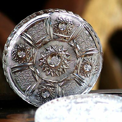 UNTERTELLER x4 * Untersetzer BÖHMEN BLEIKRISTALL HANDARBEIT Teller Kristall TOP!