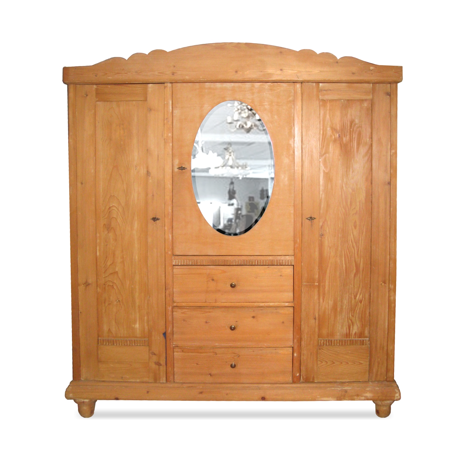 Antiker Shabby Chic Naturholz Kleiderschrank antiker Kleiderschrank