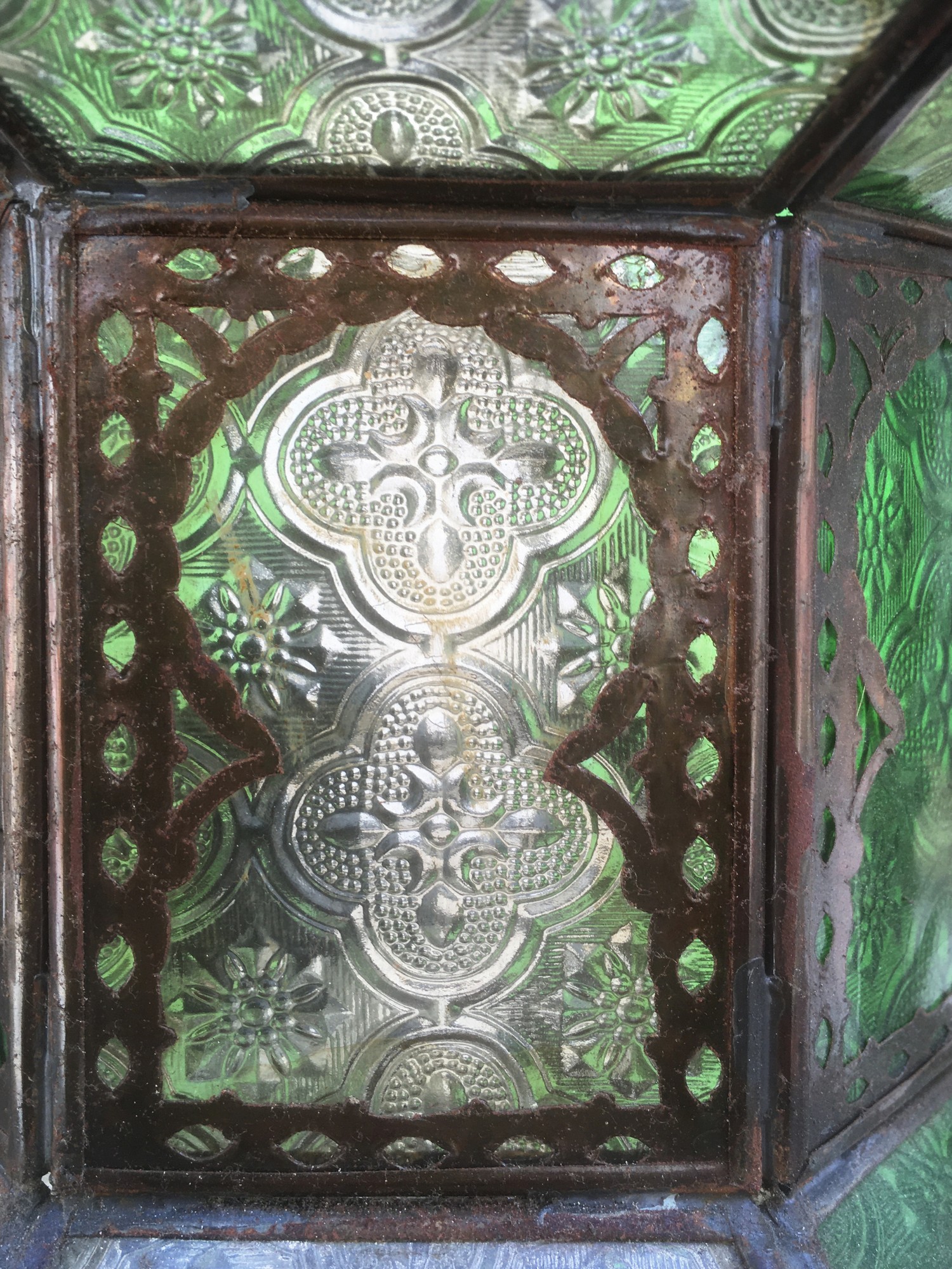 Leuchter Luster Orient Gläser Kupfer Laterne Tiffany Marokko