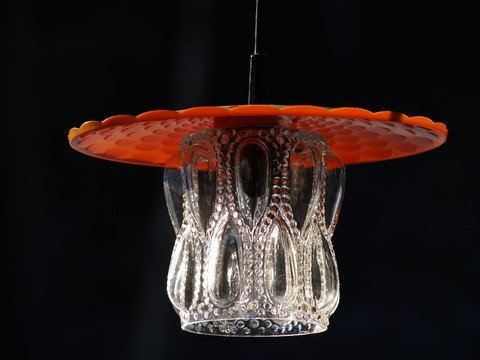 Lampe Retro 70er orange