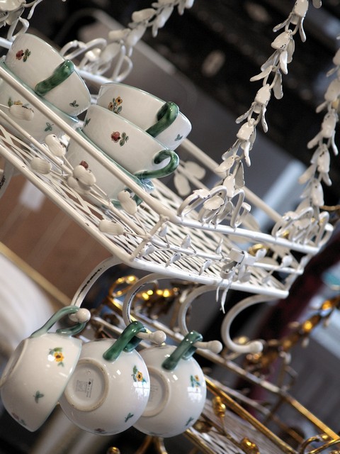 Kräuterkrone Regal Küche weiß Hängeregal