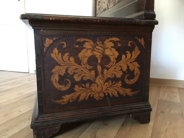 Truhenbank antik Vollholz Sitztruhenbank Möbel Antiquität