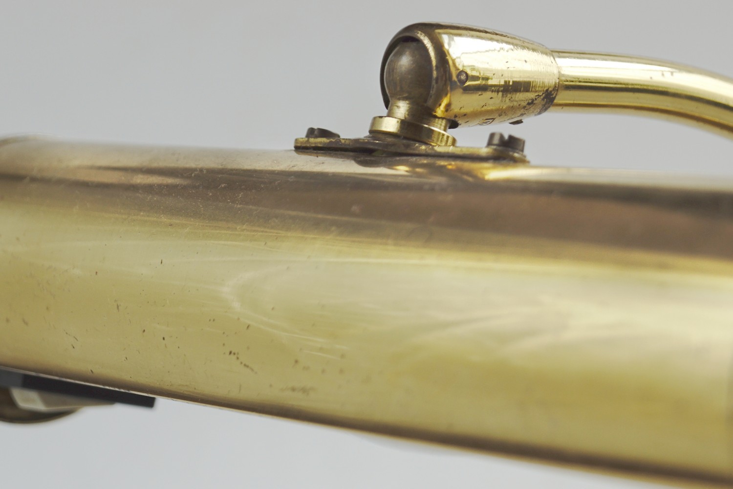 Tischlampe Schreibtischlampe Kontorlampe Tischleuchte Messing Vintage