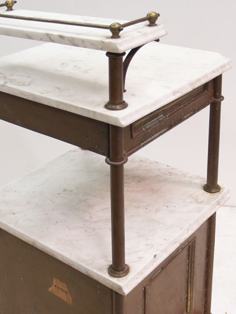 antiker Messing Blumenständer