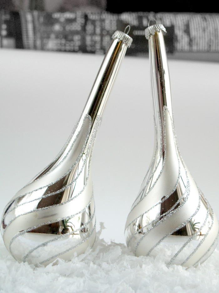 Weihnachten Tropfen Glas Deko