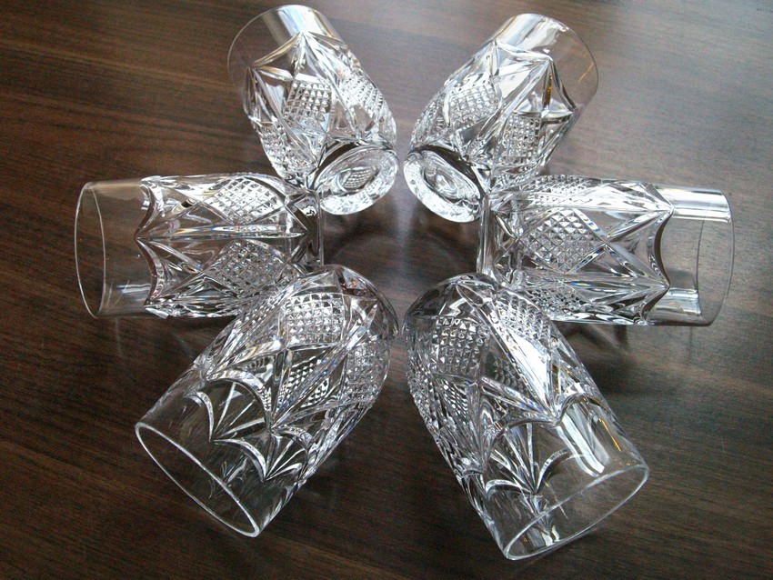 Bleikristall Wassergläser schwere Gläser Softdrink Kristallgläser