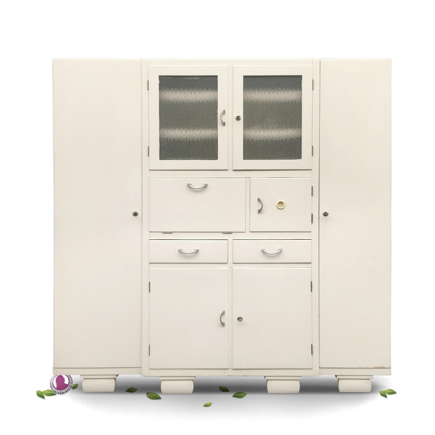 Küchenschrank Vintage creme Omas Schrank antik Vorratsschrank