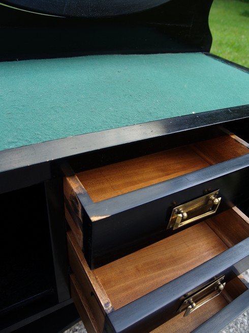 Jugendstil Tisch antiker Schminktisch schwarz