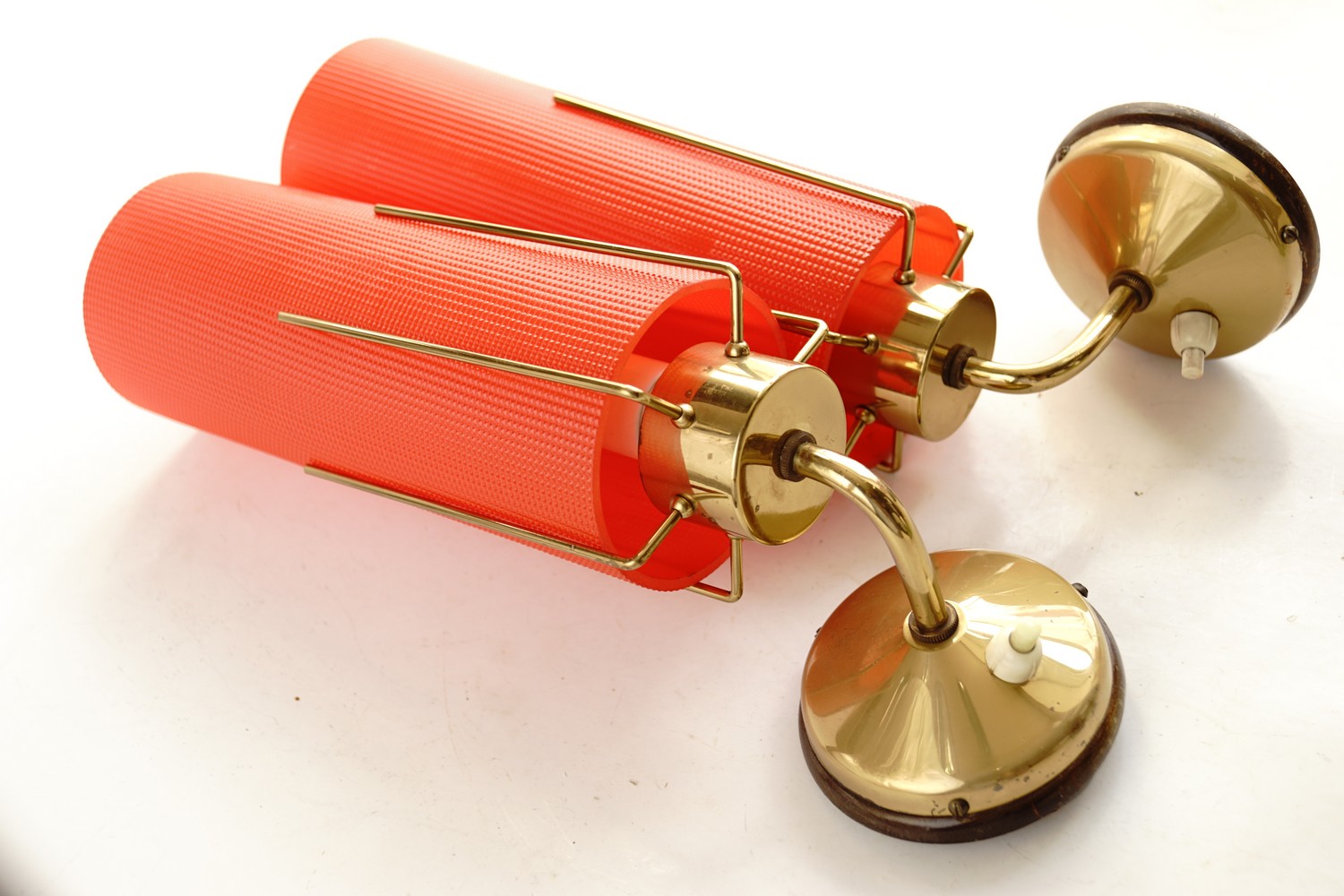 Wandlampen Midcentury Messing Industrialdesign Retro Edisonbirne 60er- 70er-Jahre