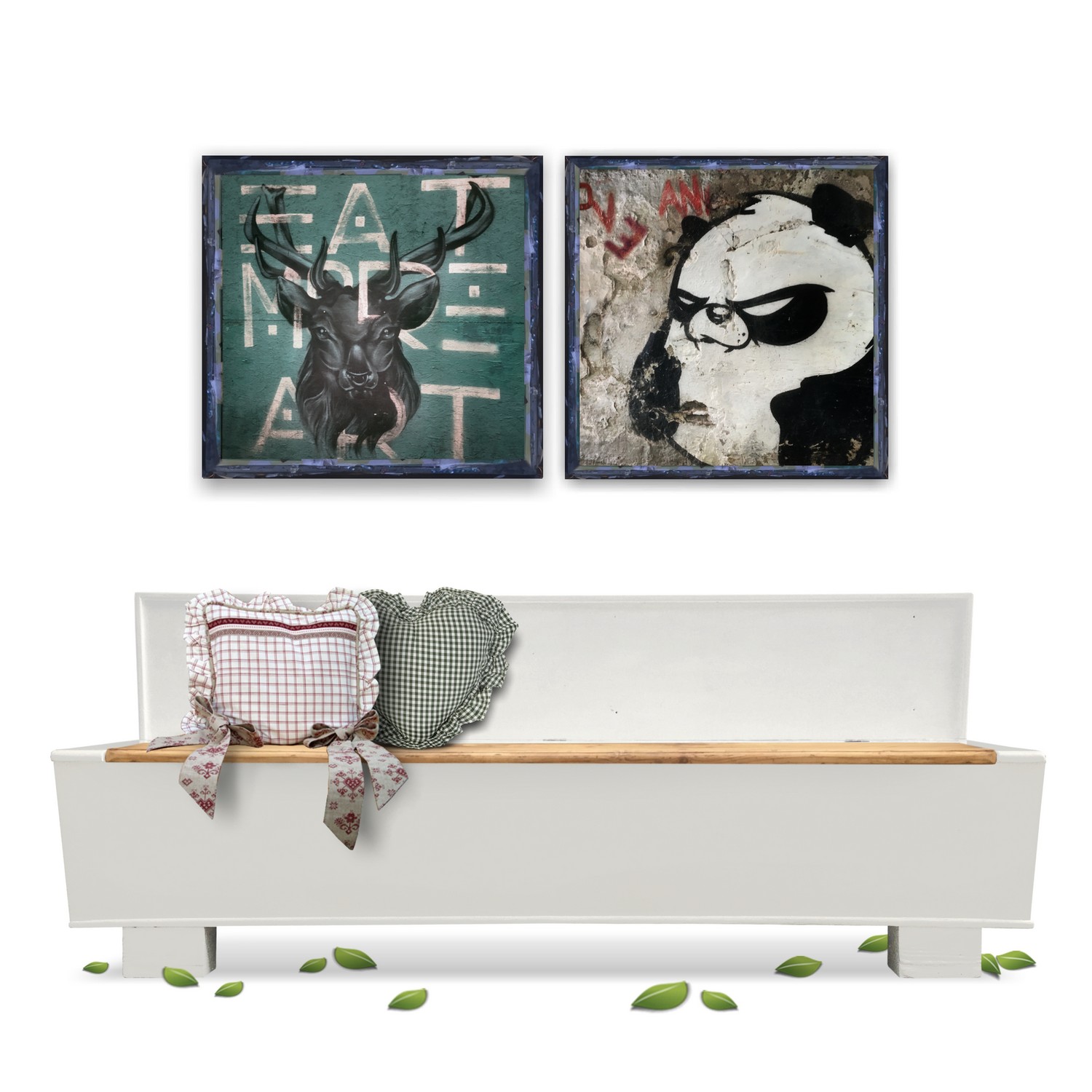 Küchenbank Vintage Sitztruhe Truhenbank Shabby Chic weiß Retro Sixties Küchenbank Vintage Sitztruhe Truhenbank weiß Retro 40er-Jahre Omas Küche Möbel