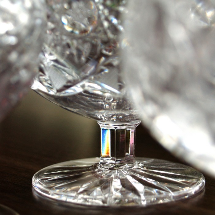 Bleikristall Glas geschliffen