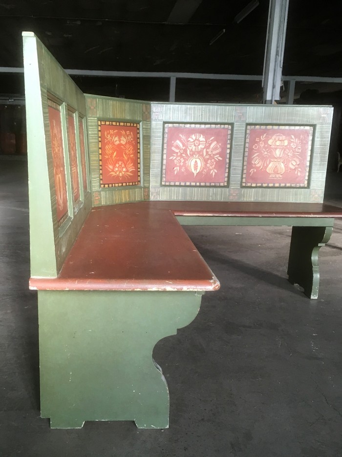 Eckbank bemalt Bauernmöbel