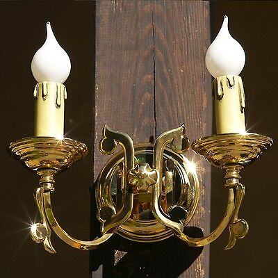 Wandlampe (2 Stück vorhanden) MESSING Hochglanz für Flur od rustikale Wohnräume Wandlampe (2 Stück vorhanden) MESSING Hochglanz für Flur od rustikale Wohnräume
