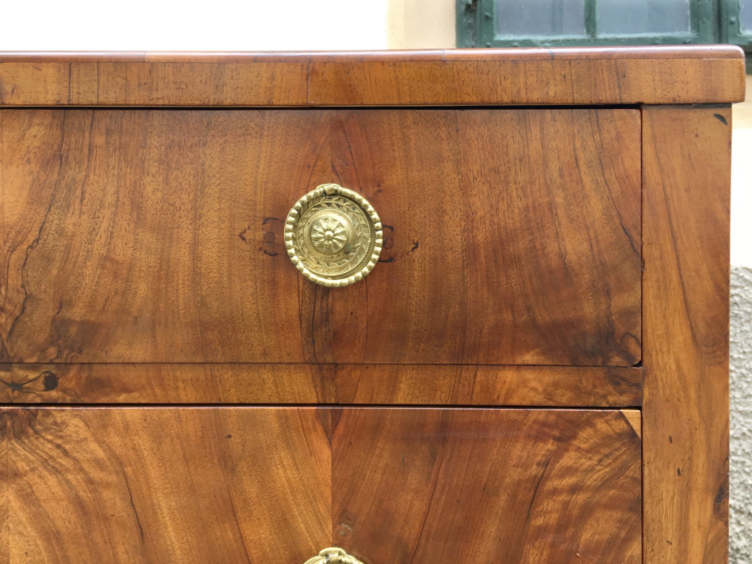 Kommode Ladenkommode Biedermeier Nussholzfurnier antik original