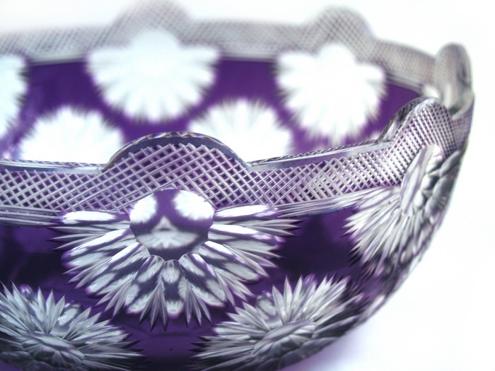 Bleikristall farbig überfangen