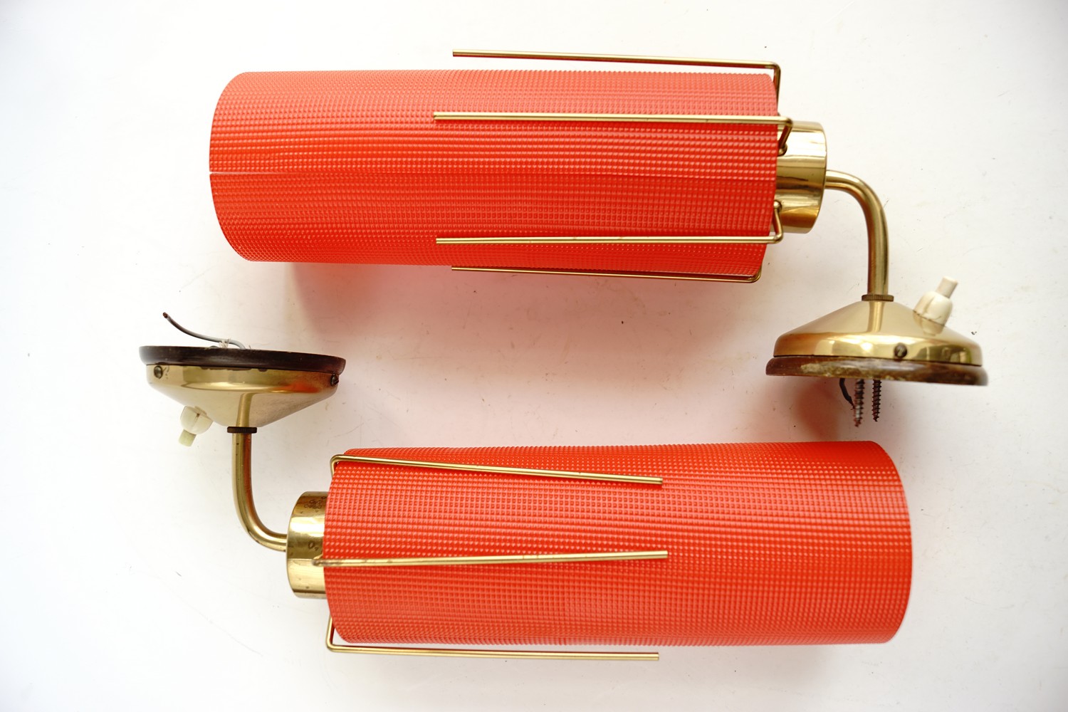 Wandlampen Midcentury Messing Industrialdesign Retro Edisonbirne 60er- 70er-Jahre