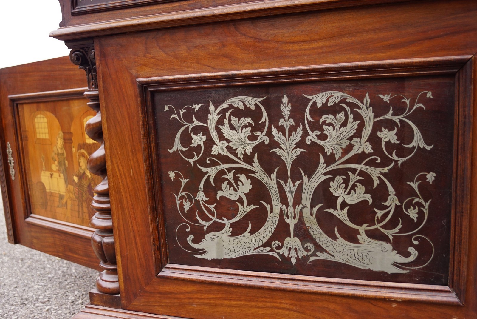 Boulle Marketerie Antiquität Schrank Möbel um 1870
