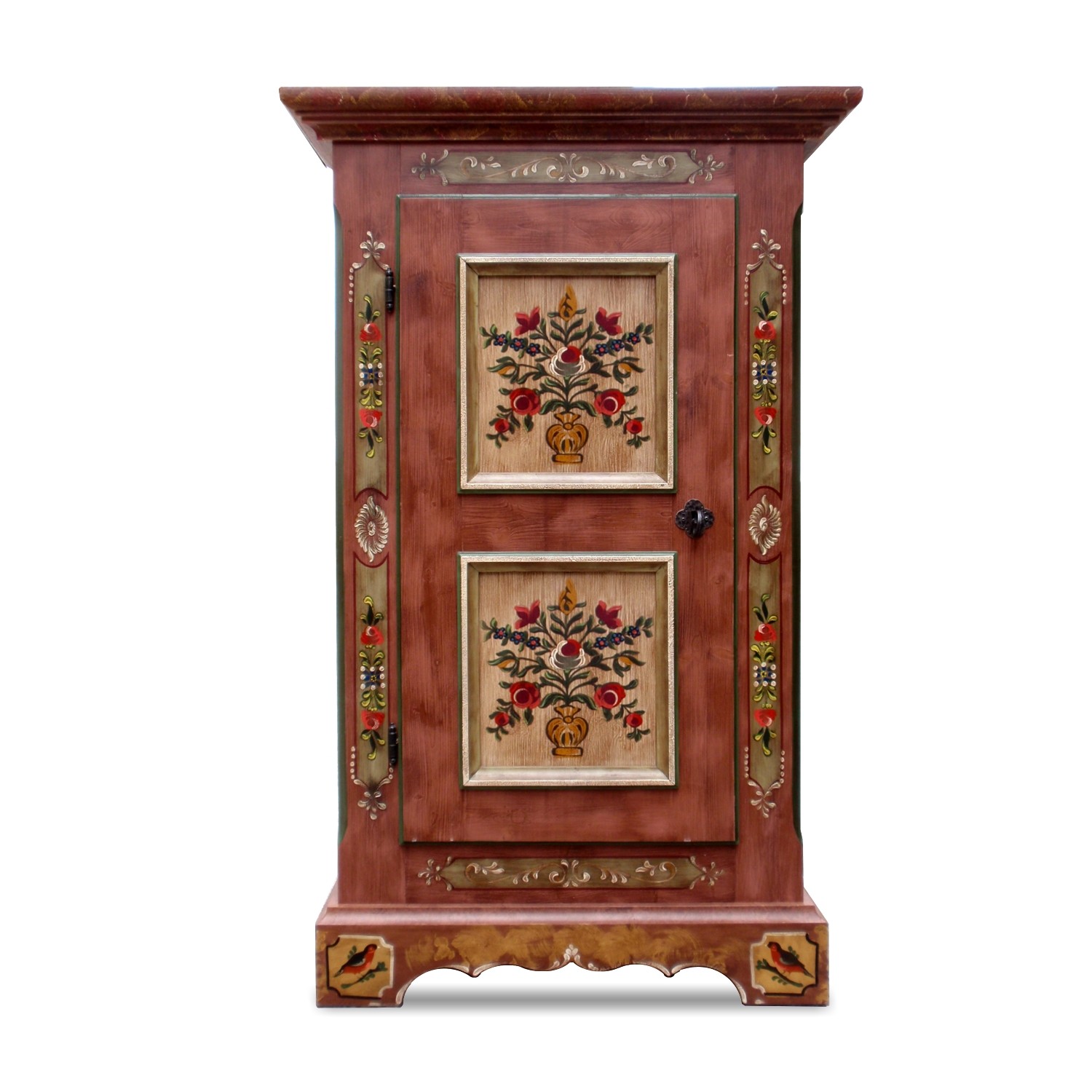 Voglauer Schrank Bauernschrank Kasten handbemalt umgebaut Voglauer Schrank