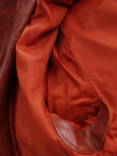 Retro Ledermantel braun